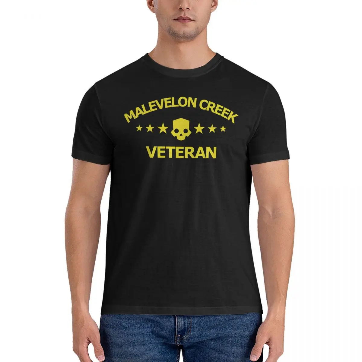 Malevelon Creek Veteran Men's T Shirts Helldivers Crazy Tee Shirt Short Sleeve O Neck T-Shirts 100% Cotton Gift Idea Tops