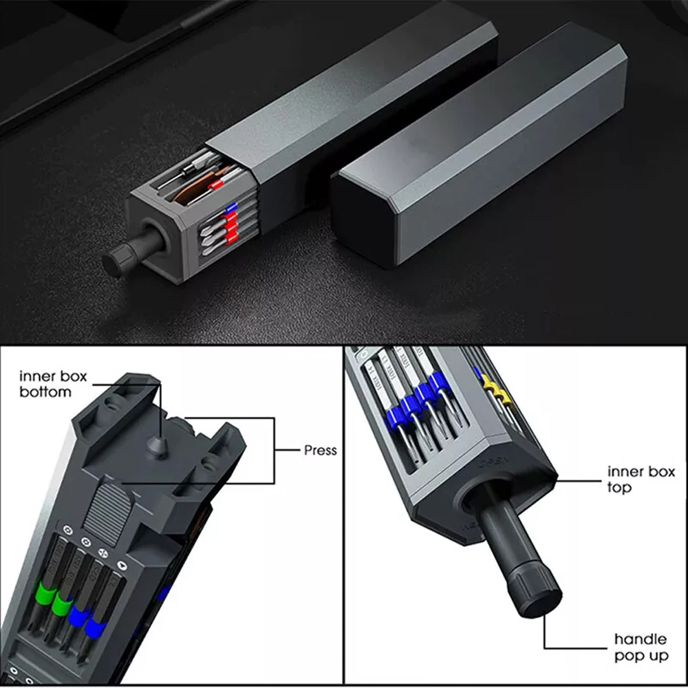 Set di cacciaviti di precisione cacciavite magnetico Bit Phone Watch Laptop cacciavite di precisione multifunzionale all'ingrosso