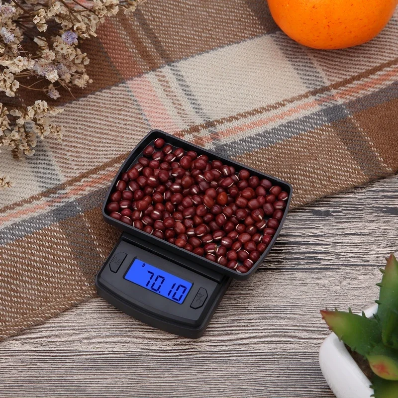 

Mini Digital Scale Jewelry Gold Balance Weight Gram LCD Pocket Weighting Electronic Scales High Precision 500/300/200/100g 0.01g