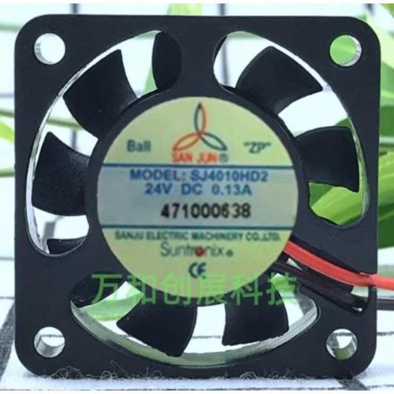 New CPU Fan for SJ4010HD2 4010 24V 0.13A 4cm Silent Ball Cooling Fan 40x40x10mm