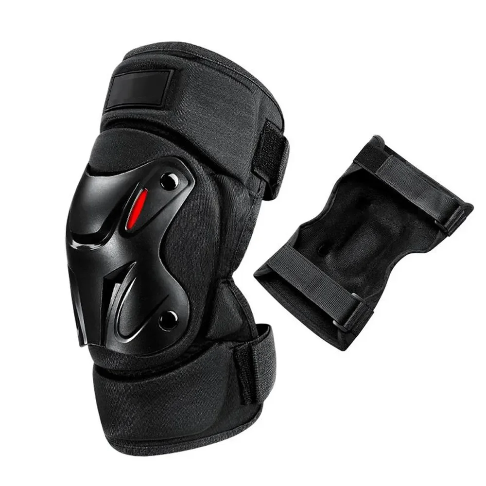 1 Paar Knieorthese Ellenbogenschutzpolster Stoßdämpfung Warm halten Motorrad Knie Ellenbogenschützer Sicherheitsschutz für Outdoor-Sportarten – Detail 10
