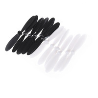 12Pcs/lot long Propeller For HUBSAN X4 H107 H107C H107D Quadcopter Black&White 55MM