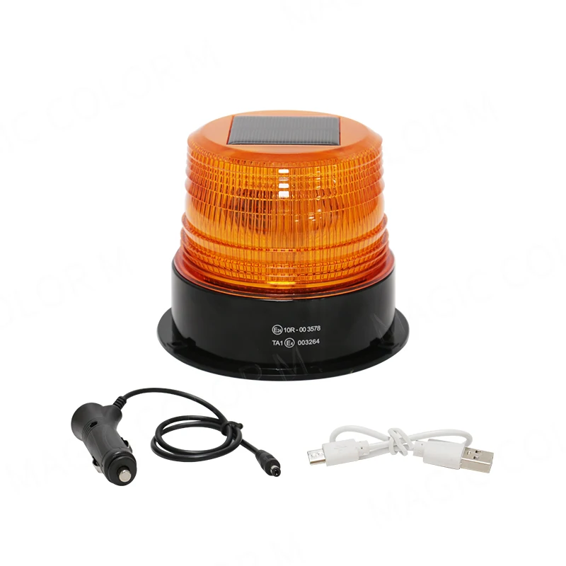 Strobe Signal Warning Solar Light Car Agriculture Flashing Vehicle Trialer Emergency Safety Beacon Lamp Ceiling Security Alarm