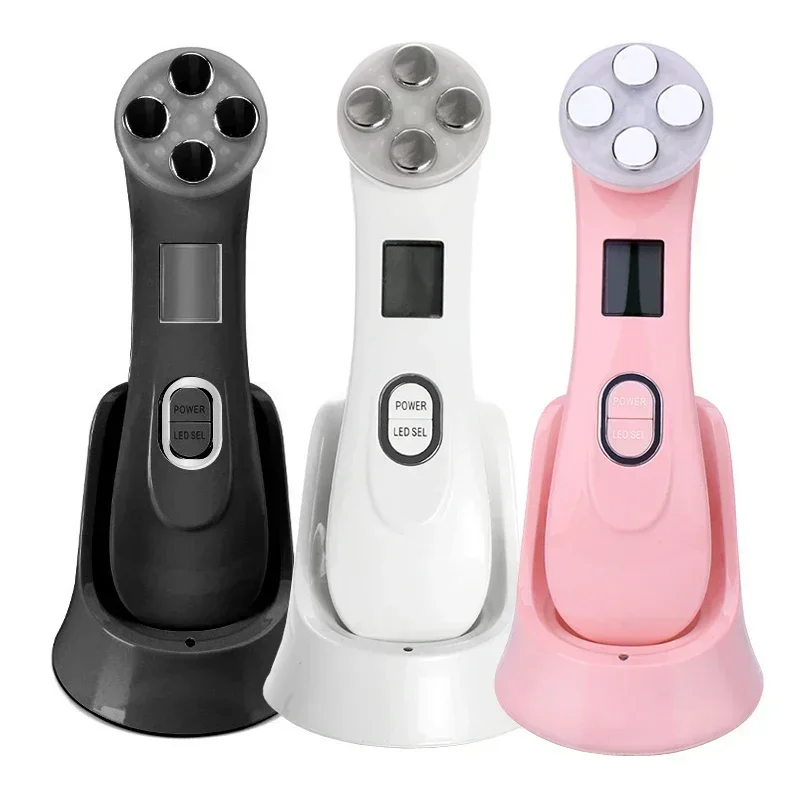 Electroporation RF EMS Mesoterapy LED Light Facial Massager Tighten Skin Care Radio Frequency RF Face Lifting Machine Beauty