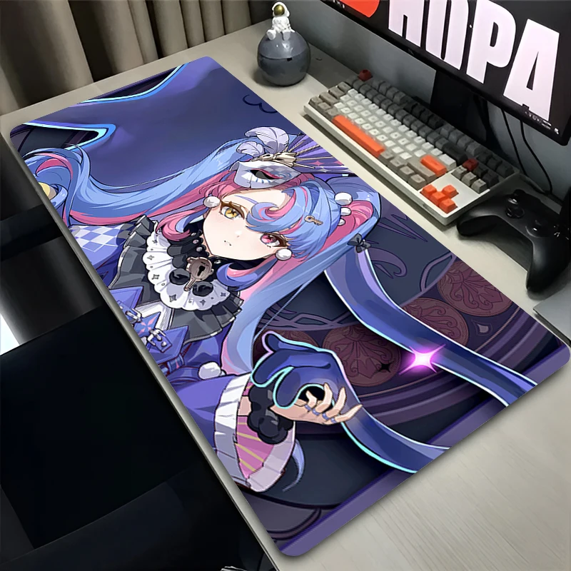 Mauspad Laptop Anime Erweiterte Desktop Matte Computer Gamer Mousepad PC Gaming Zubehör Wuthering Waves Roccia HD Tastatur Pad