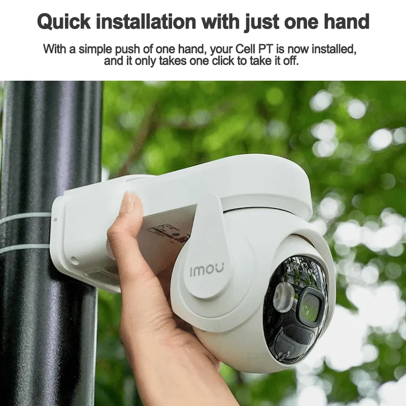 IMOU 3MP Cell PT Lite 100% Wire-Free with Solar Panel WiFi Camera 5000mAh Battery IP66 Auto Tracking Home Security Camera