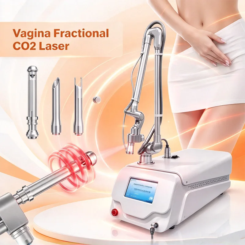 Portable CO2 Fractional Lase Machine Multifunctional Home Use Facial Beauty Care Lattice Device for Skin Tightening & Wrinkle