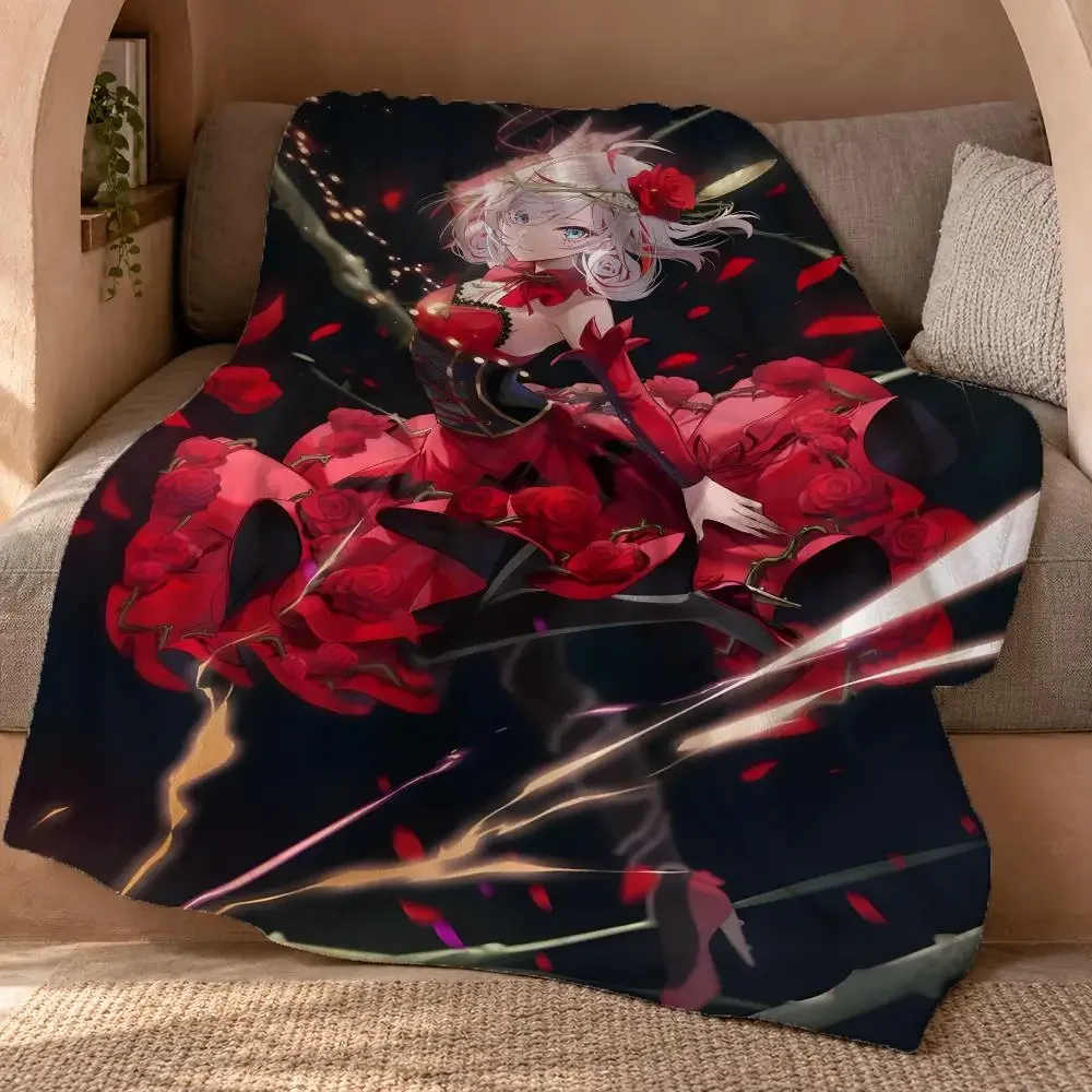 Takt Op. Destiny Throw Double Sided Flannel Throw Blanket Soft Travel Camping Sofa Bed Home