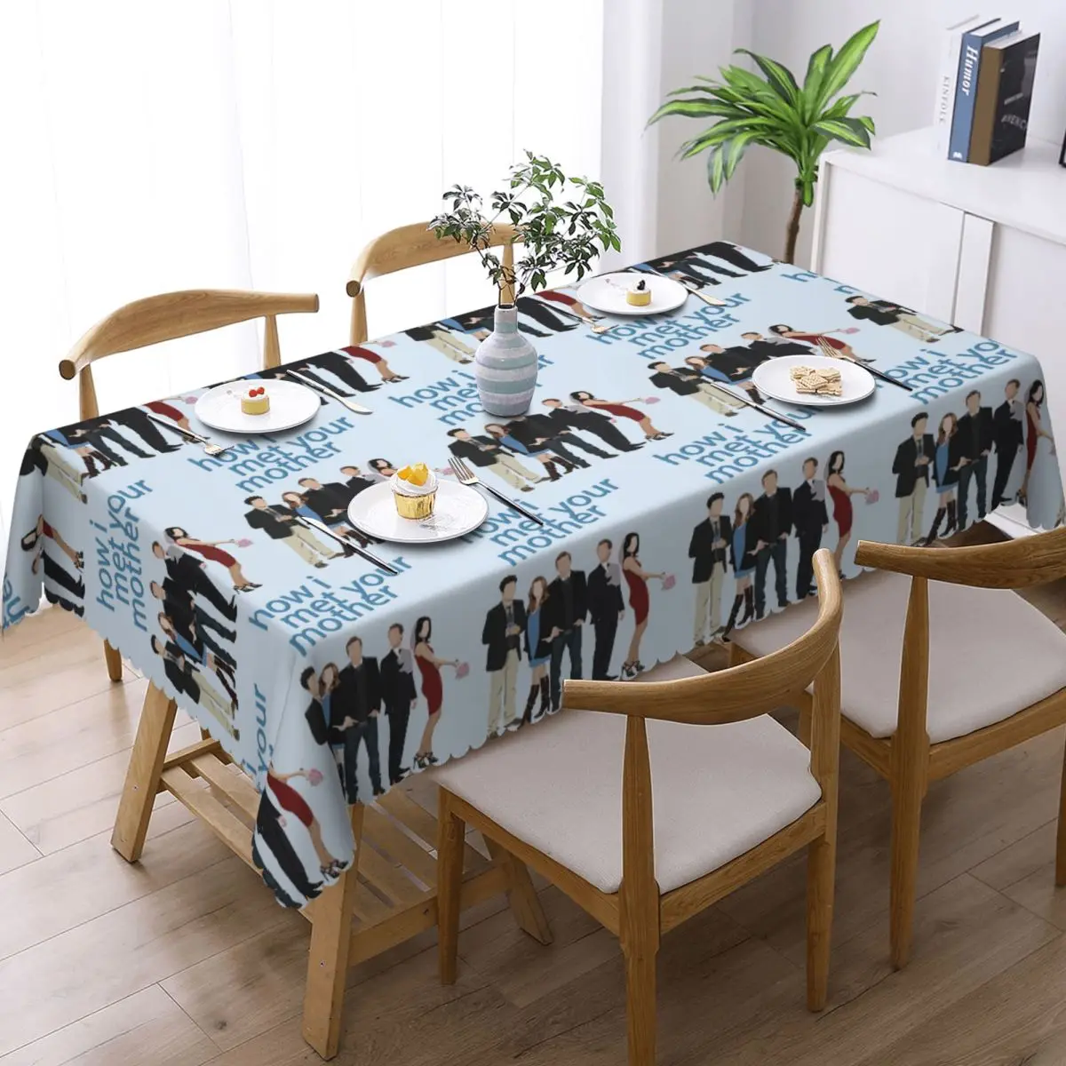 Intervention How I Met Your Mother Custom Rectangular Tablecloth Oilproof Table Cover for Dining Events Table Cloth