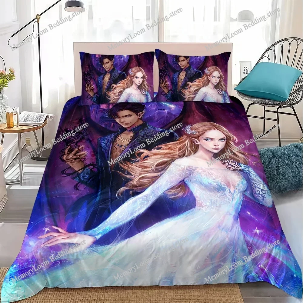 Acotar Court M-Mist and Fury Duvet Cover Set Home Style Bedding Soft Laundry Cotton Bed 3 Piece Set Student Dormitory Gift741