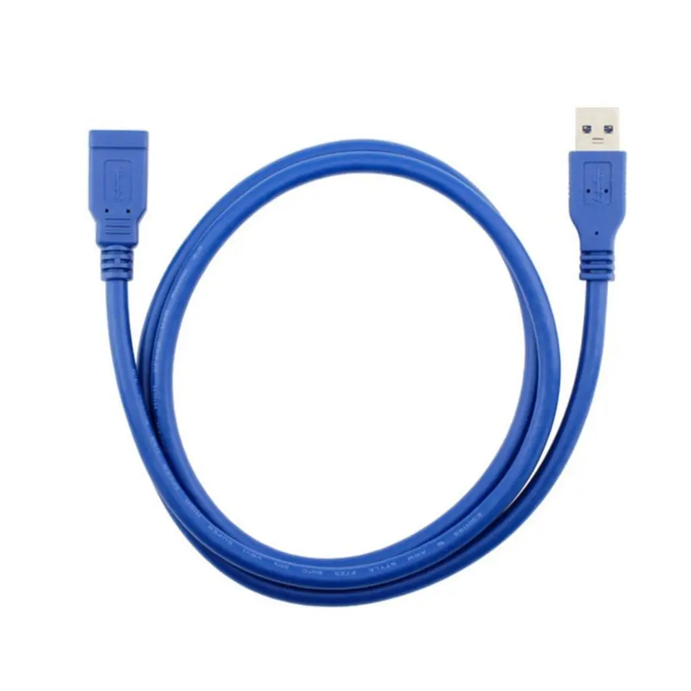 0.3M-5M Male To Female USB Lead Oxygen Free Copper USB 3.0 Stable Transmission Cable Blue High Speed Extension Cable