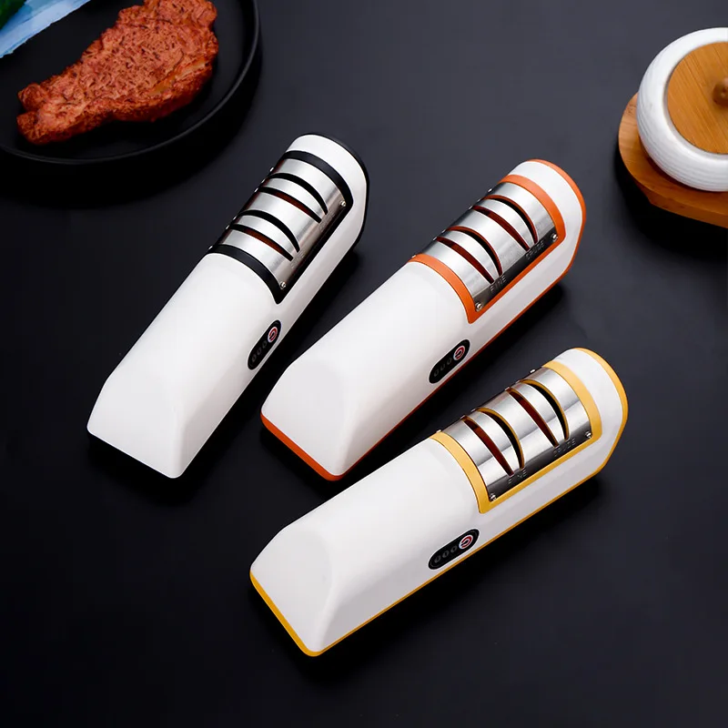 Electric Knife Sharpener Portable Multifunctional Fast Home Knife Scissor Cutlery Sharpener Kitchen Gadgets