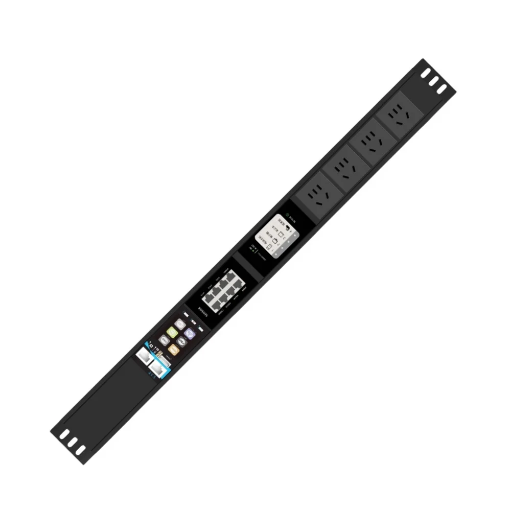 OEM ODM Intelligent IP PDU With 4 Outlets + IO Control SNMP MODBUS-TCP MQTT HTTP Support Rack PDU Single Phase PDU API