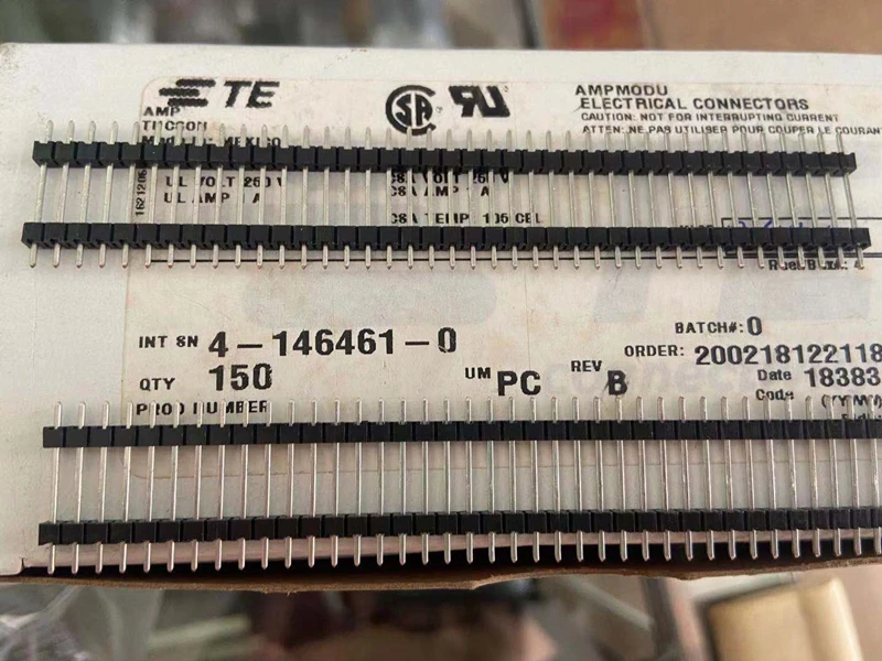 

1PCS Original imported TE 1 row through hole 40PIN 40P connector pin 4-146461-0 2.54mm spacing