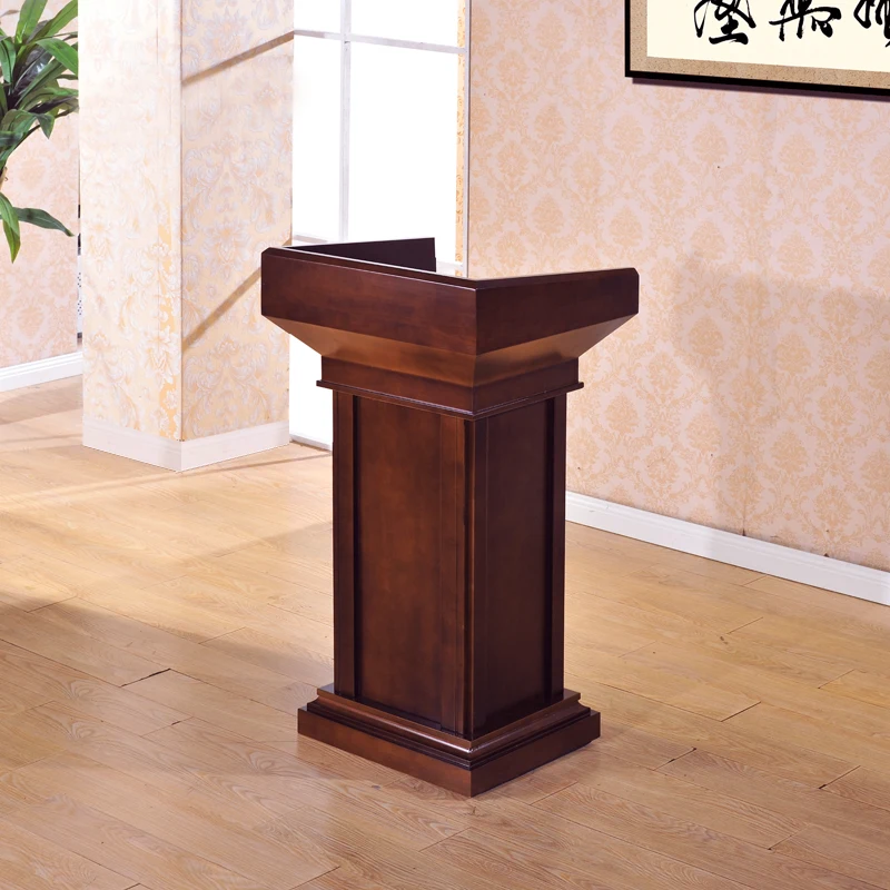 Solid wood lectern, lectern, welcome , shopping guide , information , reception desk, teacher wedding officiating,