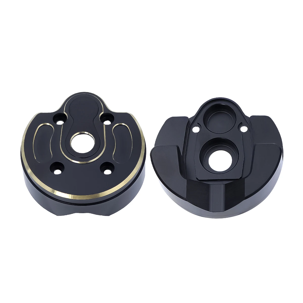 Black Brass Portal Cover Steering Knuckles Diff Covers Weights For Axial Capra 4WS SCX10 III AR45P Vanquish F9 SuperShafty CP44