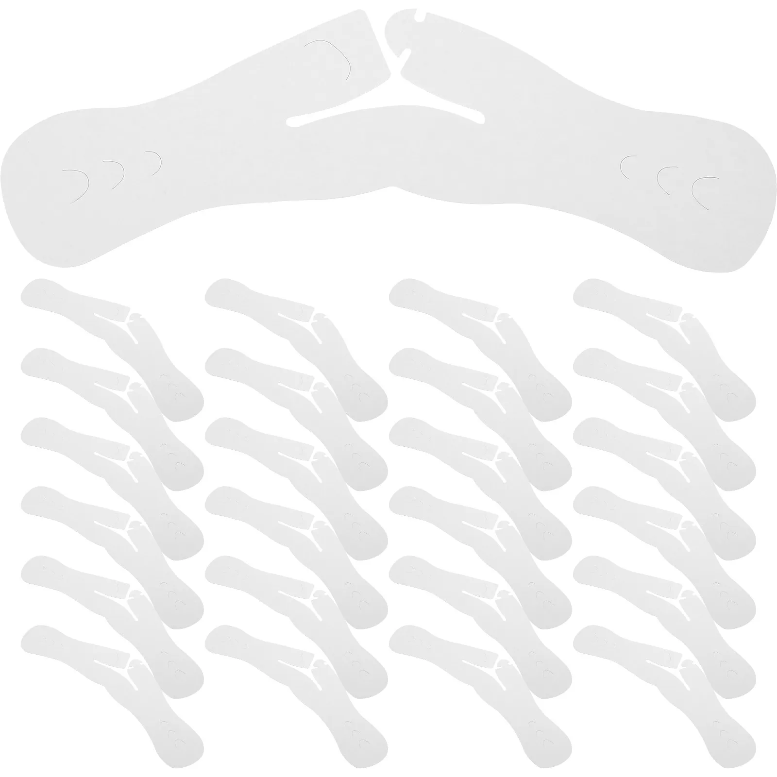 

50 шт. бумажных накладок на плечи для вешалок, защита для плеч, отличная производительность, многофункциональные, для одежды, пальто, костюмов