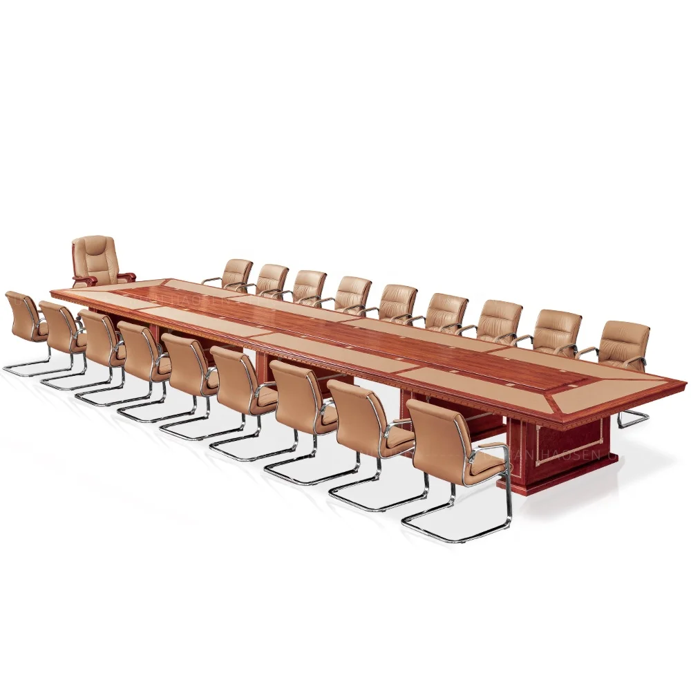 Rolls 520 Luxury Factory Custom Wooden Commercial Big Office Conference Tables Meeting Table Desk