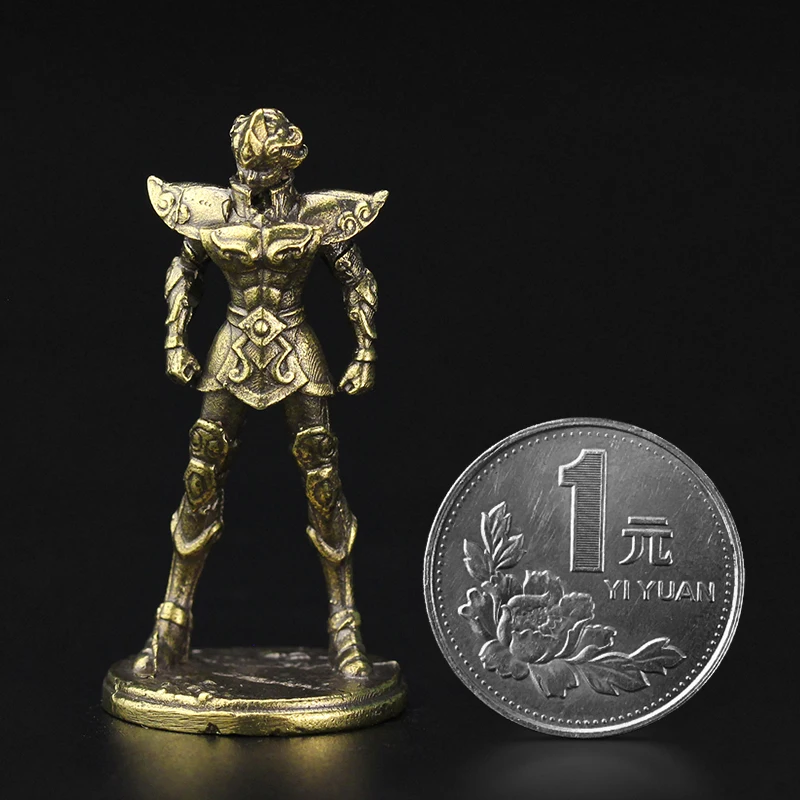 Metal Brass Saint 12 Constellations Little Soldier Human Model Toys Table Games Chess Pendant Handmade Figure Statue Decoration view 4