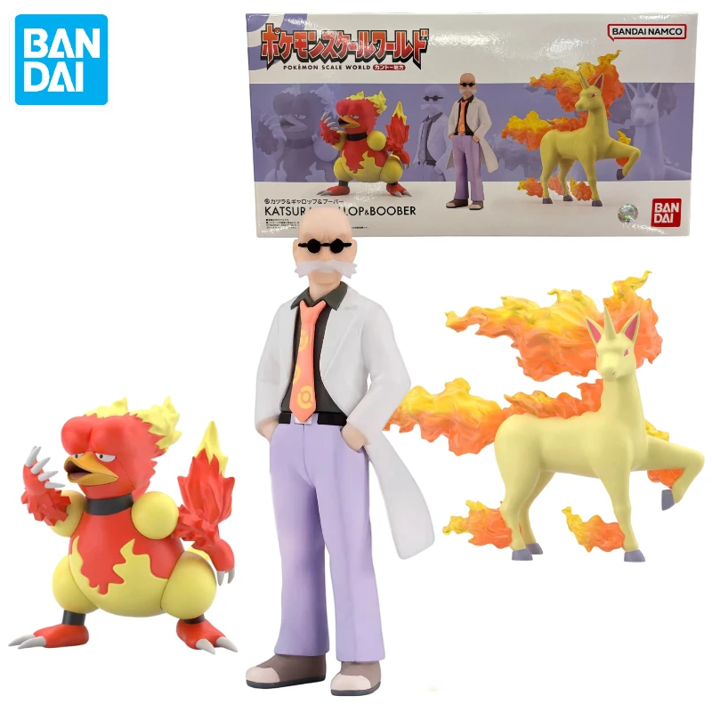 In Stock Bandai Shokugan Pokémon Scale World Katsura&Gallop&Boober Anime Action Figure Toy Gift Model Collection Hobby