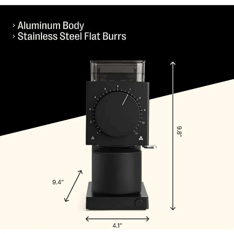 Fellow Gen 2 Ode Brew Grinder - Burr, Electric Coffee Bean Grinder with 31 Settings for Drip, French Press & Cold Brew - Small