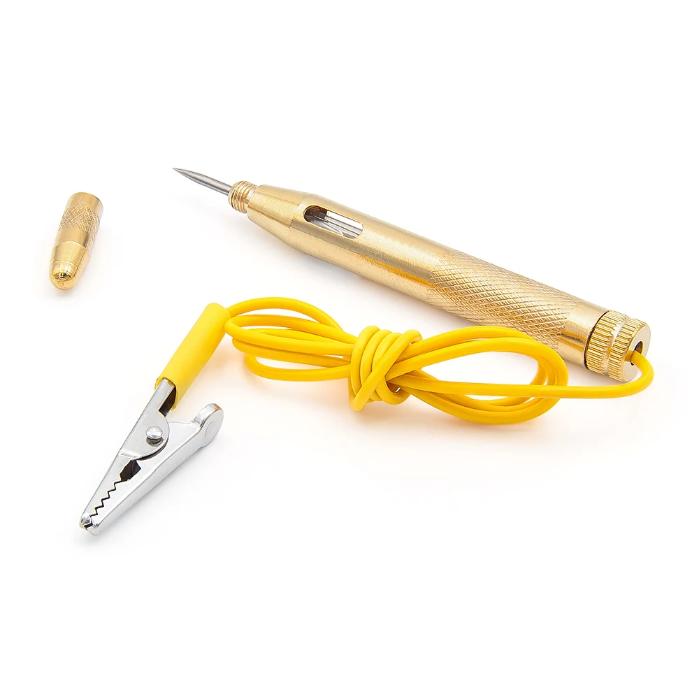 High Quality Auto Car Light Circuit Tester Lamp Voltage DC 6V 12V 24V Copper Test Pen Detector Probe Light System Test Probe view 3
