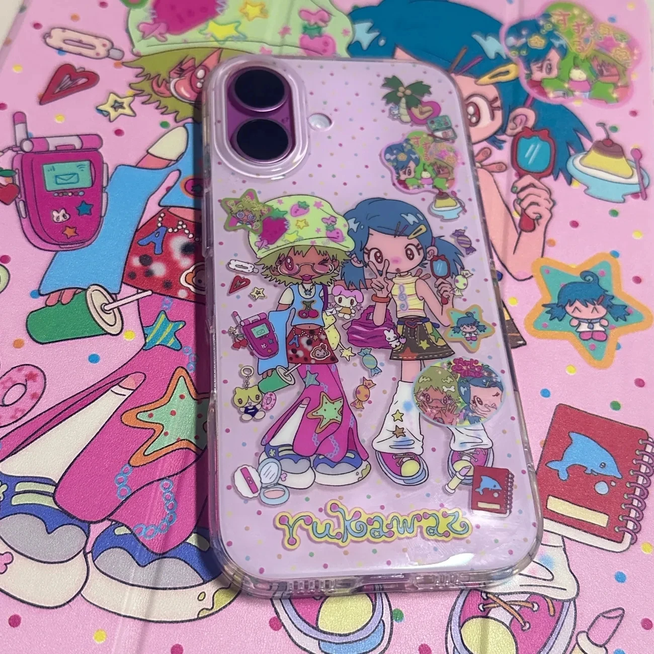 ins cartoon y2k girl sweet and cool retro Phone Case for IPhone 16 15 14 11 12 13 Pro Max Mobile Phone Case for IPhone XR XS MAX