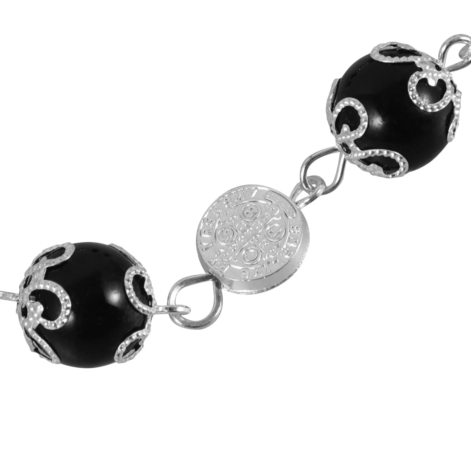 

Car Rosary Bracelet Alloy Rearview Mirror Hanging Accessory Cross Pendant Charm For Car Decorations Vehicle Interior Ornament