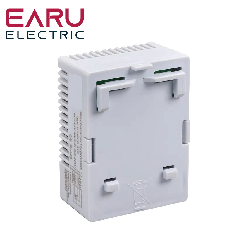 Imagem -06 - Umidificador Mecânico Controlador de Umidade Interruptor de Conexão do Termostato Armário de Aquecedor de Ventilador Trilho Ajustável Mfr012