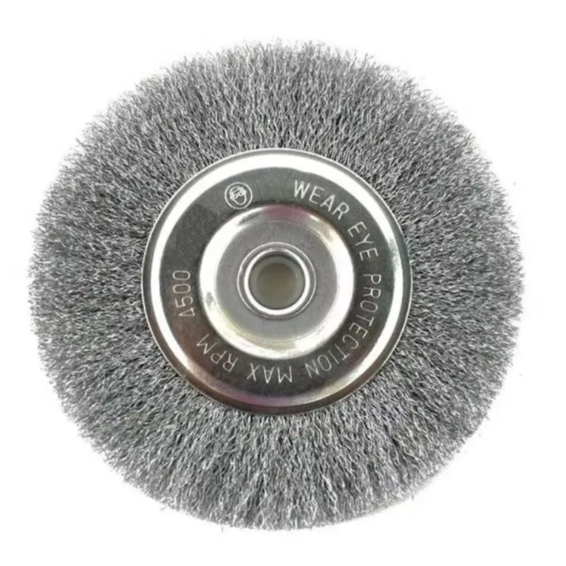 

Industrial Stainless Steel Crimped Wire Rotary Brush 5 Inch for Weld Cleaning