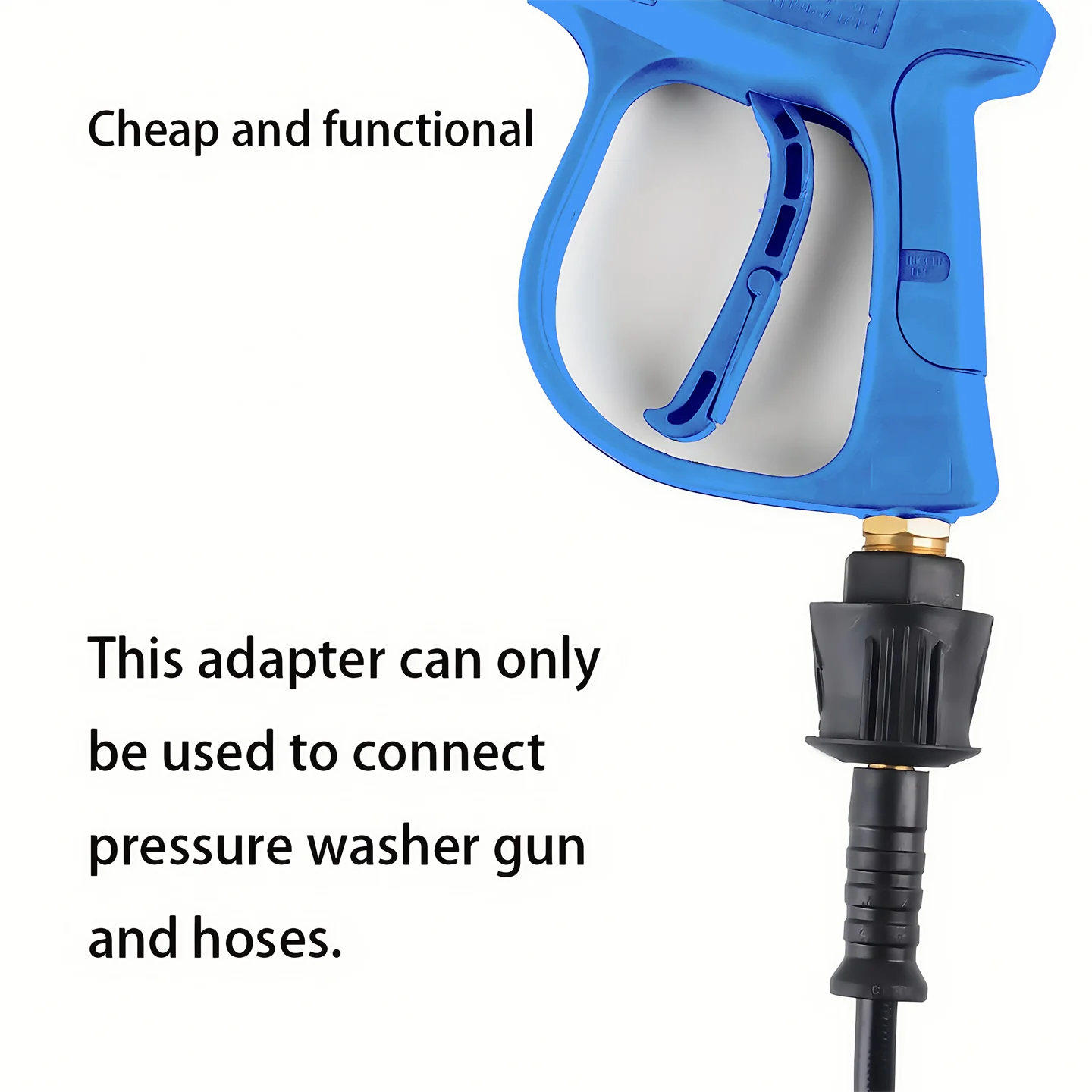 Pistola de água para lavadora de pressão, conector de mangueira limpa de carro para karcher nilfisk bocsh, bicos de conexão rápida para acessórios de lavagem de carro