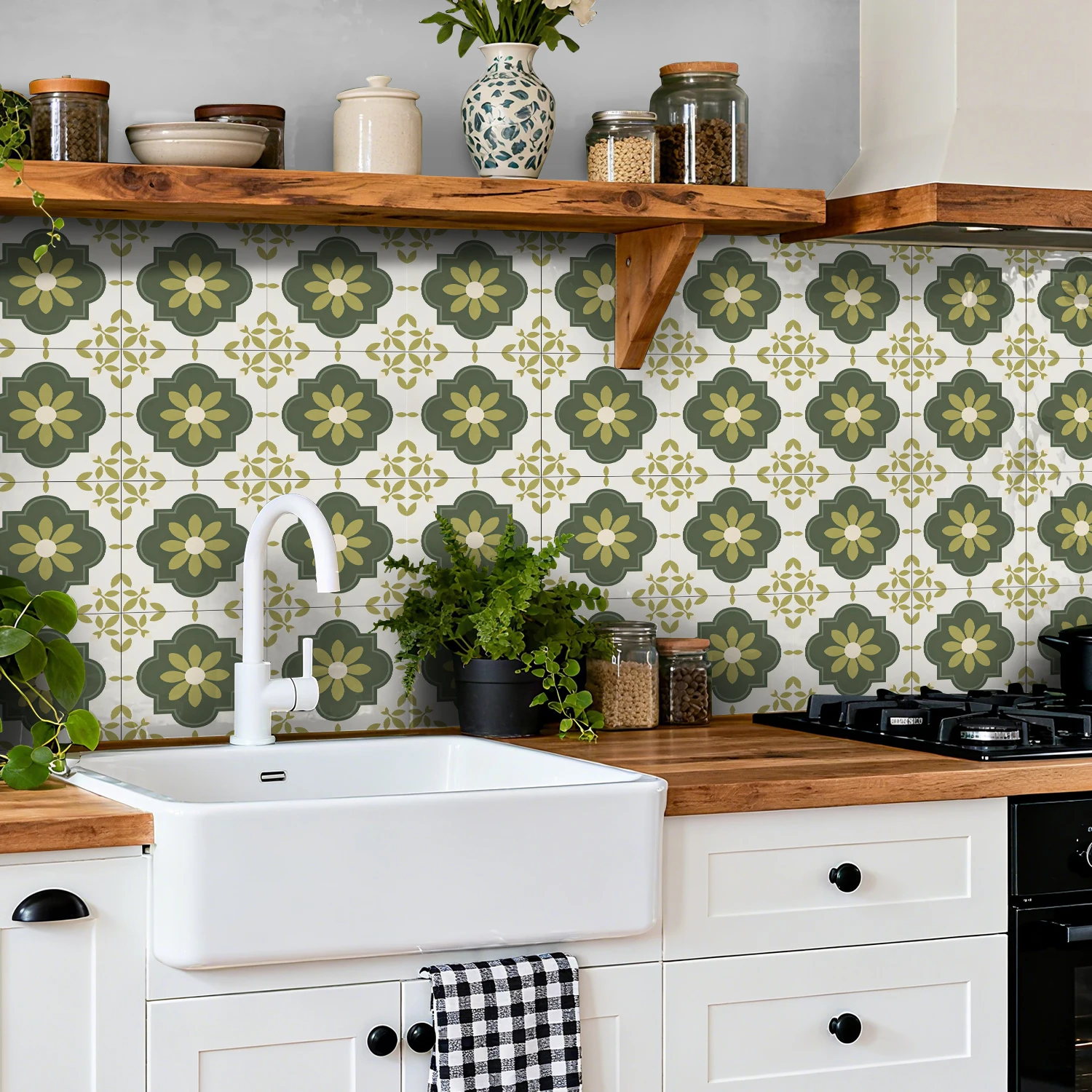 36 self-adhesive PVC tile stickers, kitchen and bathroom use self-adhesive splash proof stickers for home decoration