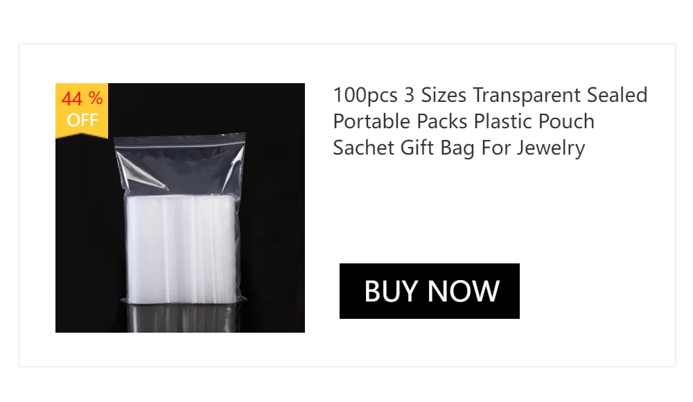 200pcs 5 Sizes Transparent Self Adhesive Sealed Opp Plastic Pouch Sachet Gift Bag For Jewelry Wedding Party Beads Packing Supply