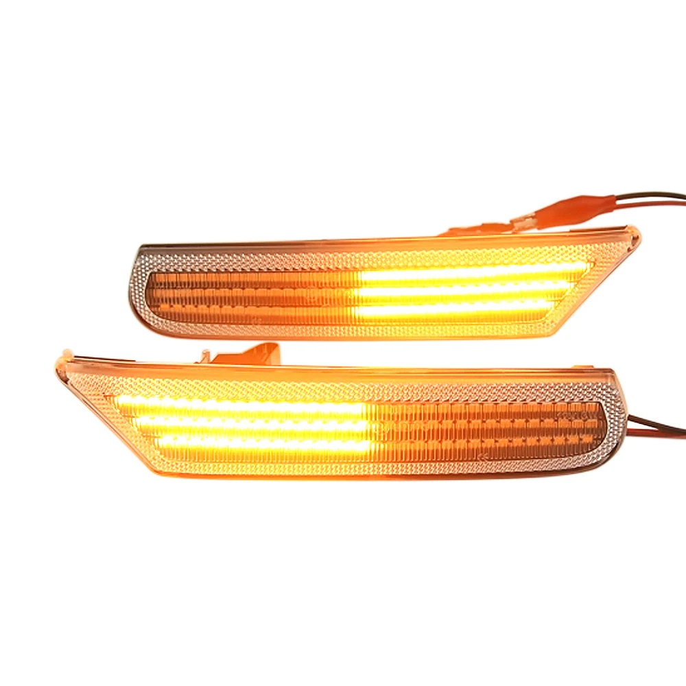 

2Pcs Dynamic Amber LED Car Side Marker Sequential Turn Signal Blinker Light For Porsche 911 Boxster Typ 996 986 Carrera GT2 GT3