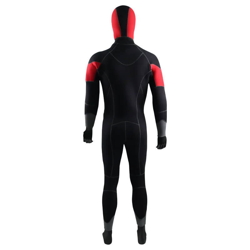 العلامة التجارية SCR 5 مللي متر الغوص بذلة النيوبرين النايلون مجمع للكبار الدافئة دائم طويلة الأكمام قطعة واحدة #3