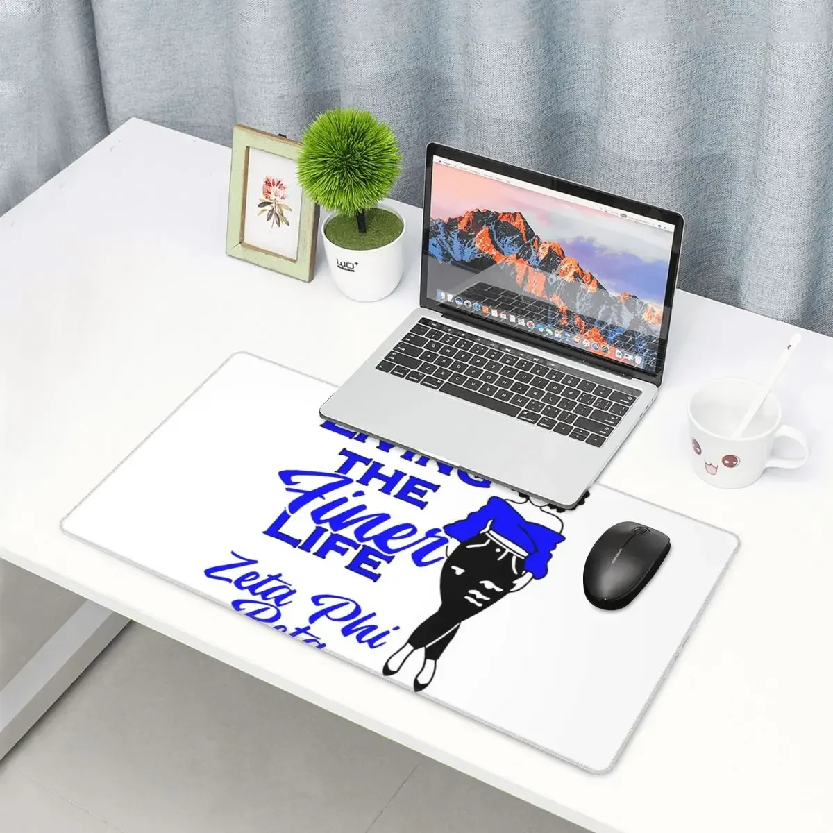 Large Mouse Pad Zeta Phi Beta Sorority Logo Gamer PC Laptop Mats Keyboard Carpet Computer Gaming Office Accessories Desk Mat