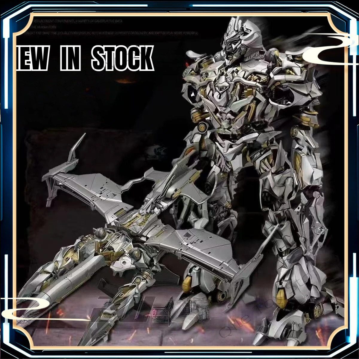 En Stock, versión ampliada MPF, MPM-08, avión Megatron, reimpresión, juguetes transformados, película 1, conjunto combinado de nivel de estatua Megatron