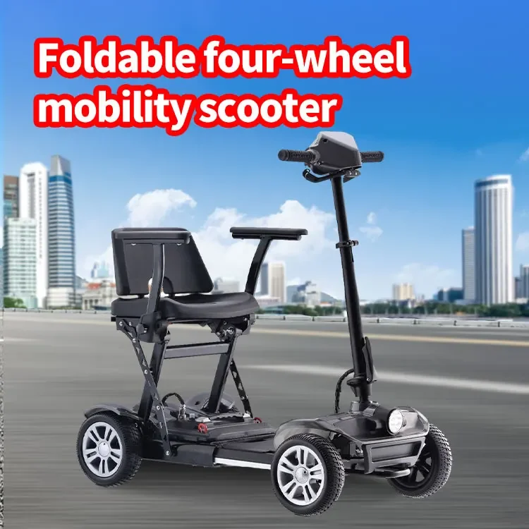 New Arrival Folding Handicap Scooter Electric Disabled Wholesale All Terrain Folding 4 Wheel Adults Mobility Scooter for Elderly