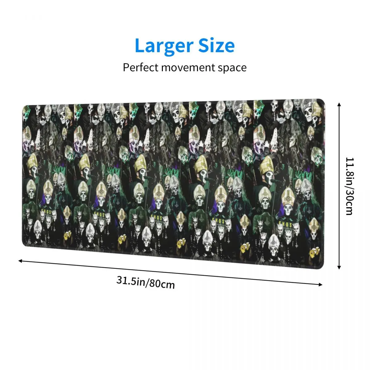 Ghost B.C. Band Large Mouse Pad Computer Keyboard Mouse Mat Gaming PC Laptop Desk Mat Office Accessories Table Mats