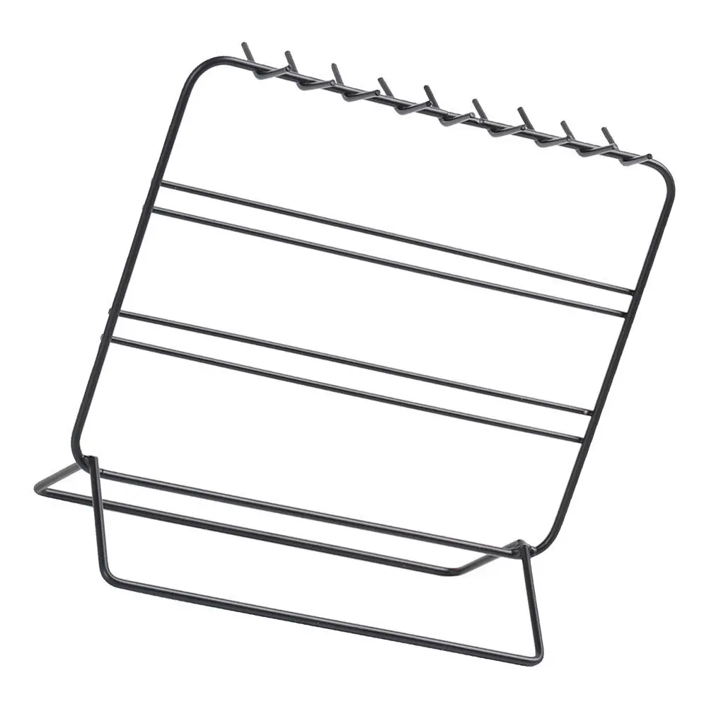 

Jewelry Storage Rack Earring Holder Bracelet Organizer Desktop Iron Shelf For Cosmetics Accessories Display Shelf Earring