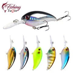 1 pz manovella esca da pesca artificiale esche rigide 10cm/14g Crankbait Jerkbait Wobbler attrezzatura da pesca buoni ami tripli affrontare
