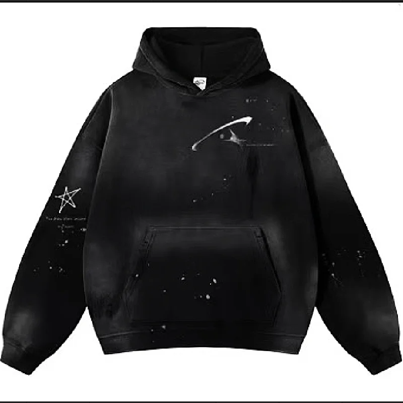 

Space star 3D printed hoodie men's casual sports pullover