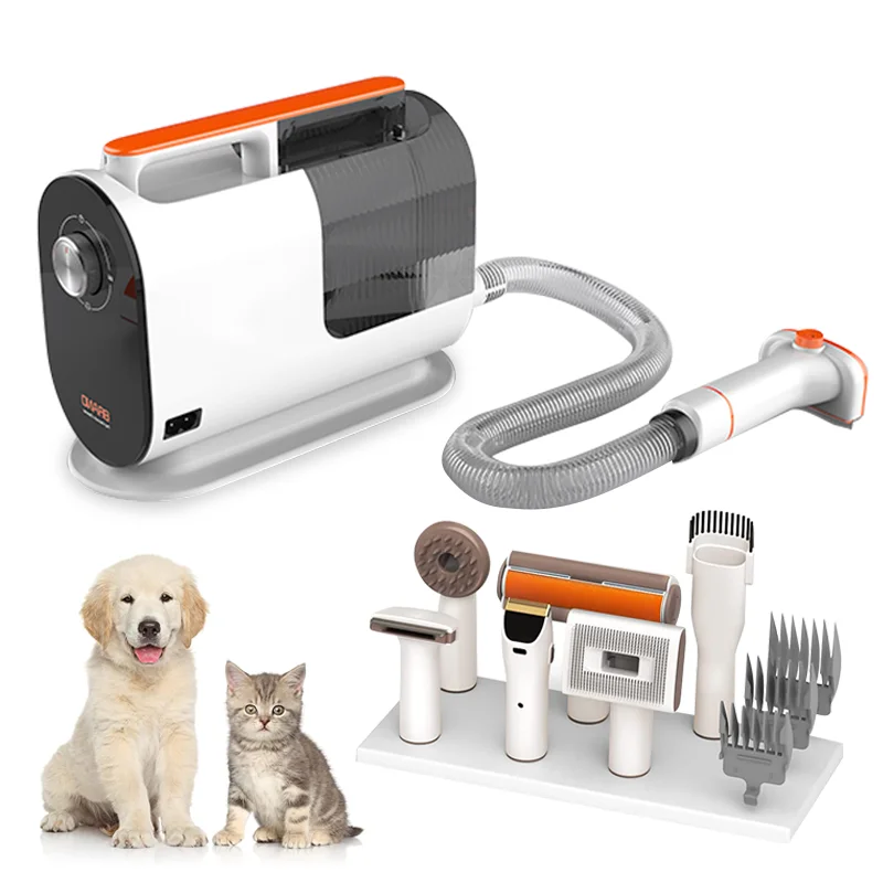 

Hot Selling Low Noise Pet Vacuum Cleaner Electric Cleaning Cat and Dog Fluff Beauty Brush Pet Grooming Kit, Vacuum