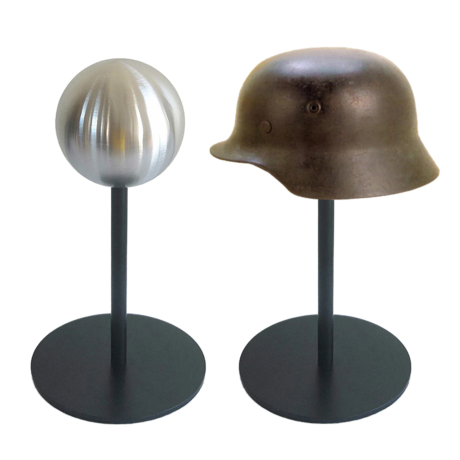 Desktop Helmet Hat Stand Stainless Steel Cap Display Holder Home Window Store Display Stand 17*17*32cm