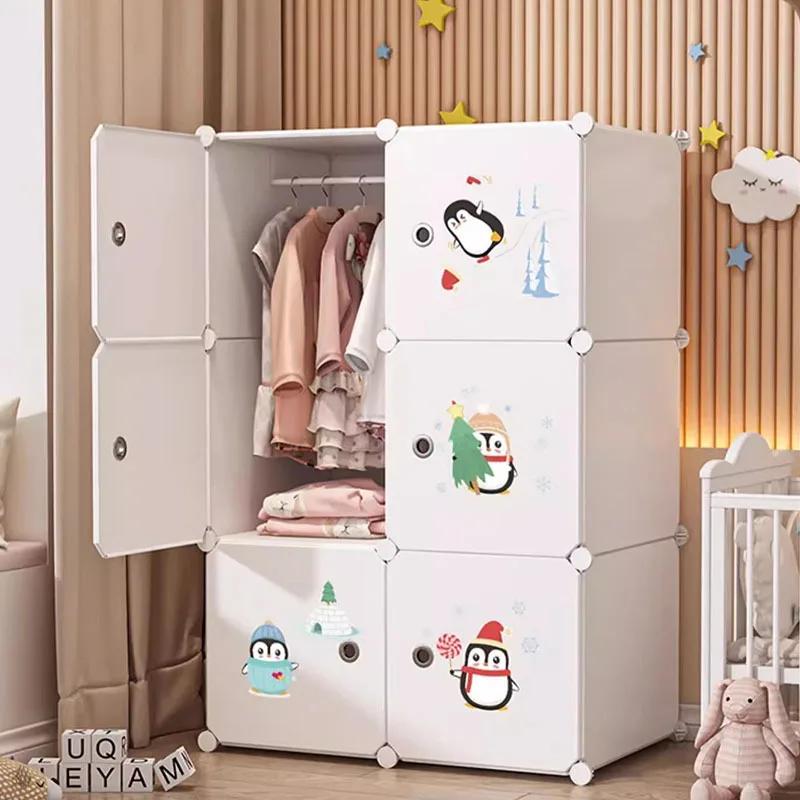 Kids Simple Wardrobe Partitions Organizer Bedroom Cupboard Closet Portable Display Cheap Small Garden Muebles Hotel Furniture