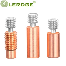 LERDGE Bi-Metal E3D V6 lega di titanio bimetallico Heatbreak gola Hotend blocco riscaldatore in rame rosso Prusa i3MK3 filamento da 1.75MM liscio