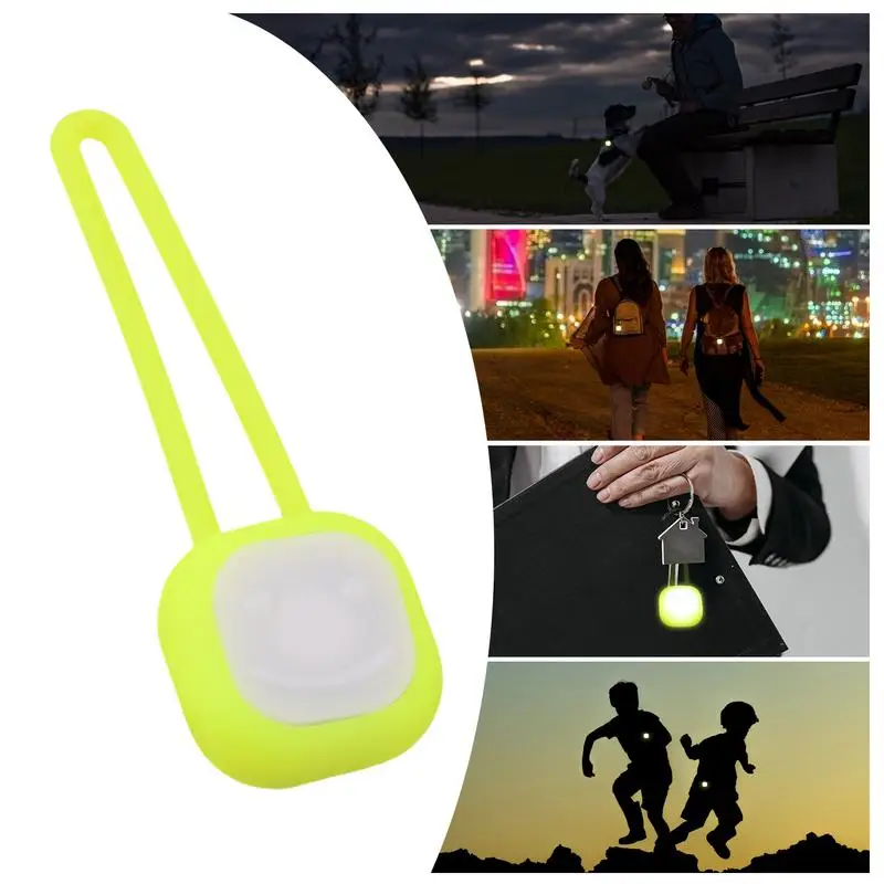 Lampe LED multifonctionnelle en silicone pour collier de chien, pendentif lumineux, fournitures pour animaux de compagnie, batterie 62