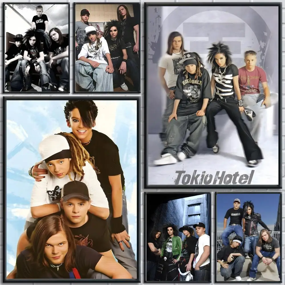 

Rock Band T-Tokio Hotel Poster Trendy And Easy-to-Apply Wall Art Stickers For Home Decor And Dorm Room Walls