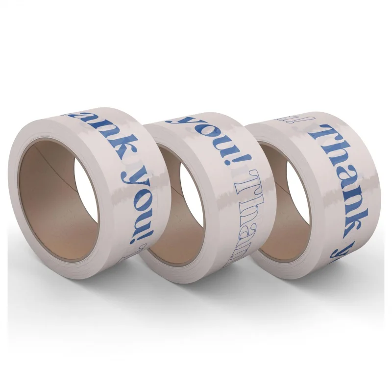 10 pieces（custom）Factory Custom Logo Printed Brown BOPP Packaging Tape Hot Melt Activated Adhesive