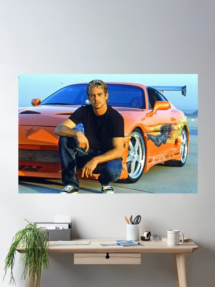 4Style Paul Walker MOVIE Signed Photo Movie, Art Print Silk Poster Home Wall Decor